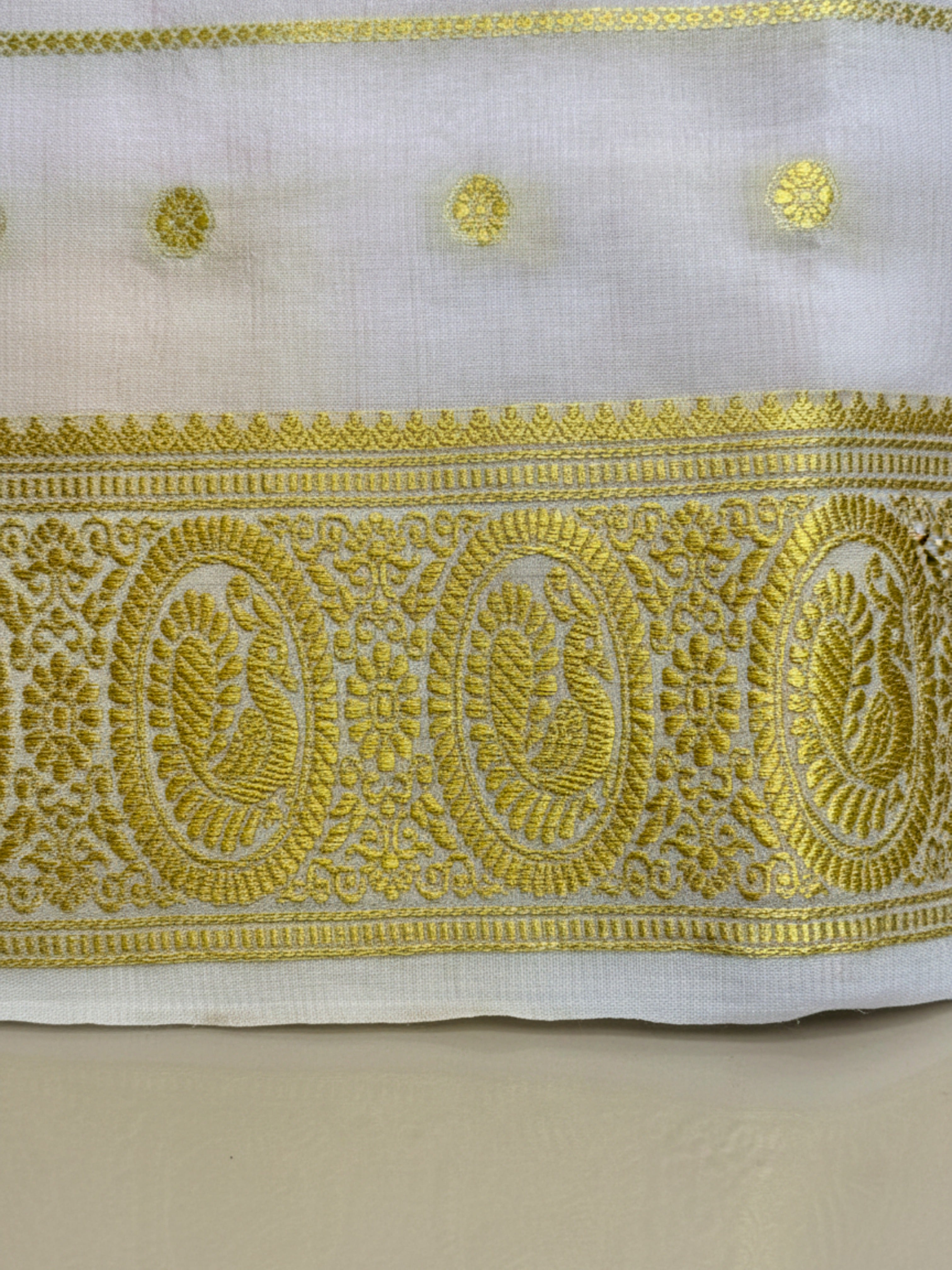 Exquisite Pure Bengaluru Silk Crepe Saree | 1000 Butta | TS0027002