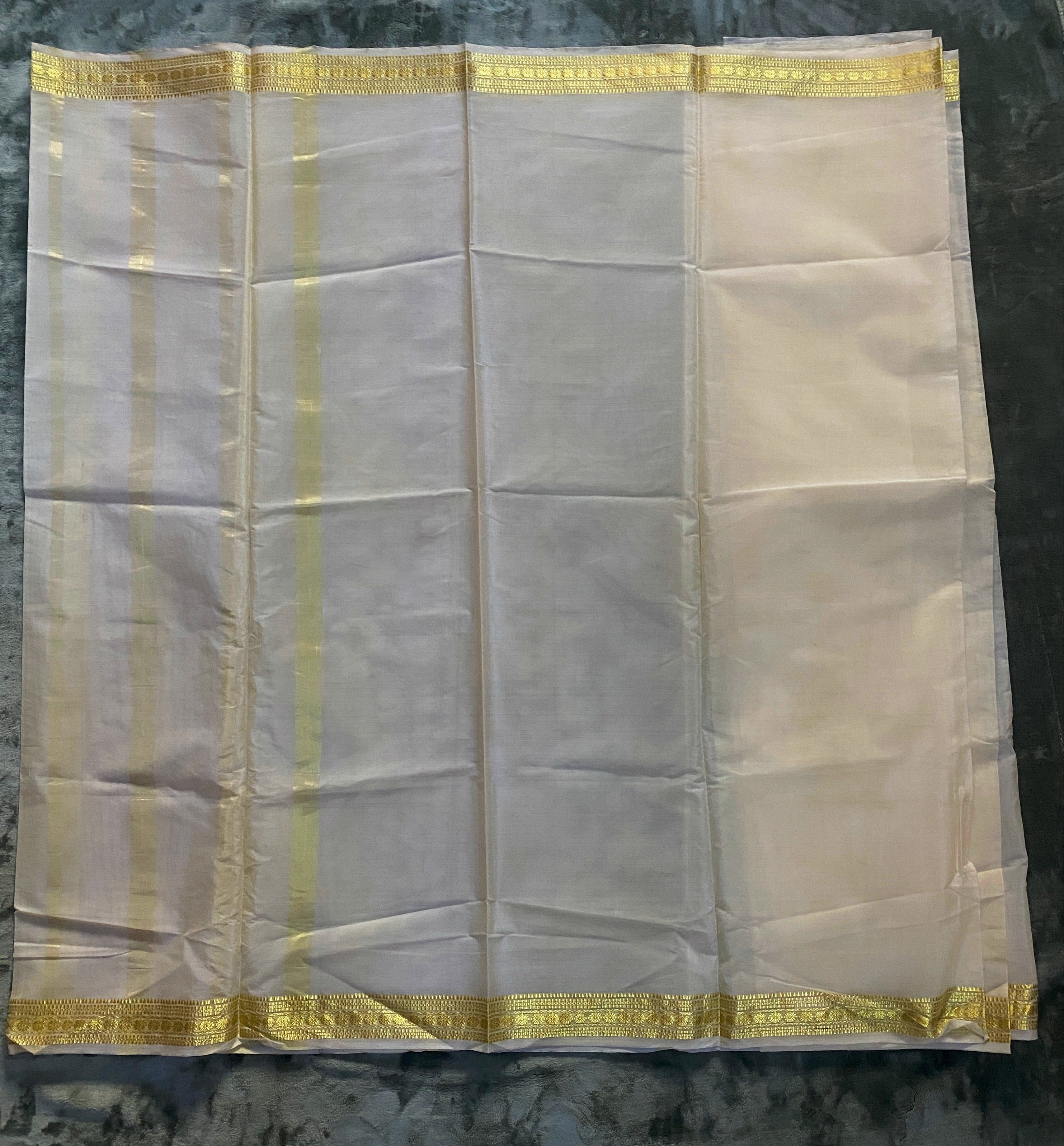 Exquisite Pure Bengaluru Silk Crepe Saree - Rudrakshi